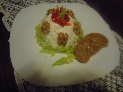 Antipasto di crema di formaggi