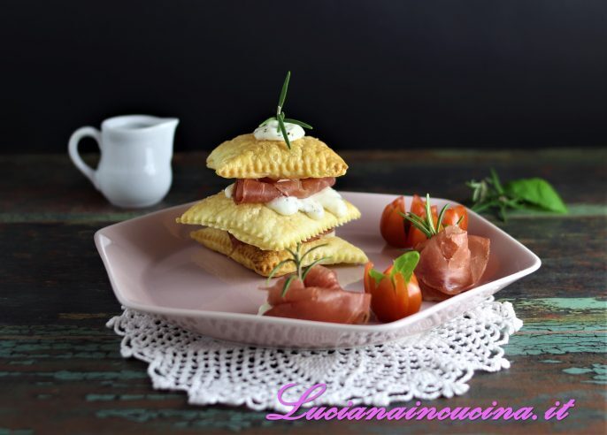 Antipasto veloce di sfoglia e bresaola