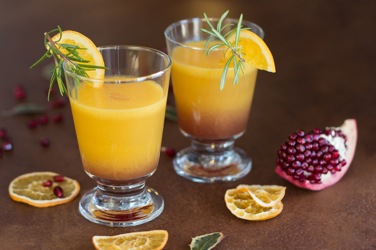 Aperitivo all’arancia e melograno, perfetto per le feste di natale
