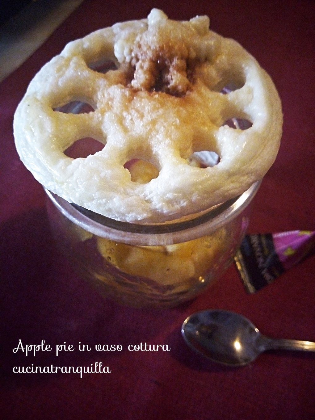 Apple pie in vasocottura