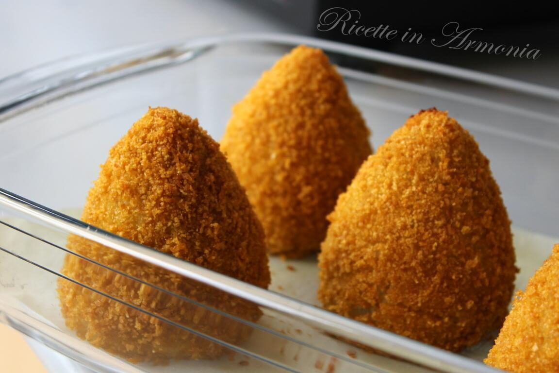 Arancine di riso super light cotti al forno!