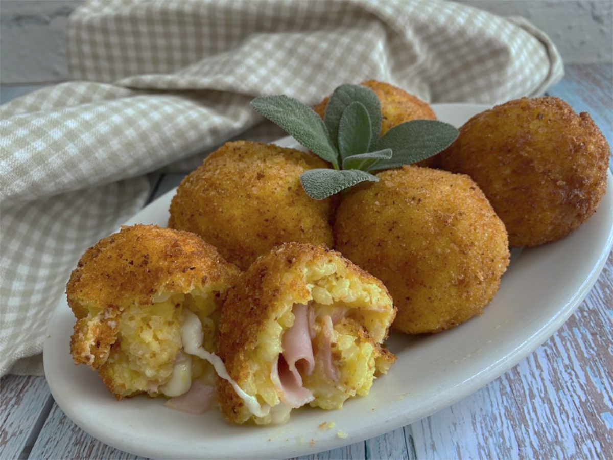 Arancini di riso in bianco