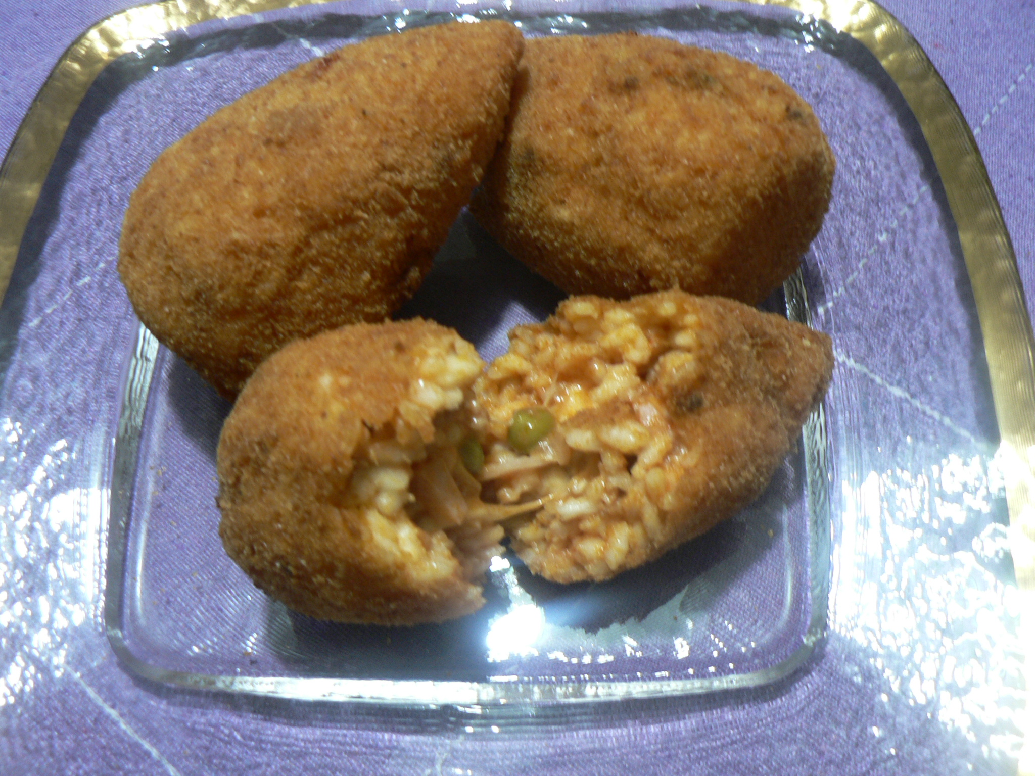 Arancini di riso. noi due in cucina