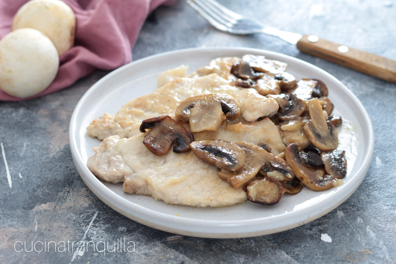 Arista di maiale ai funghi