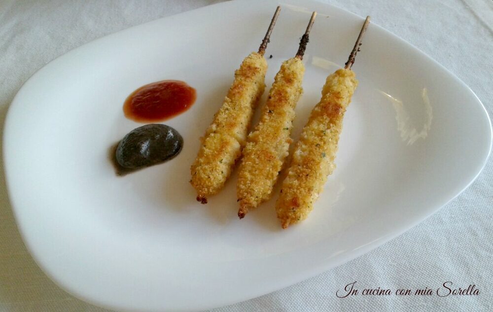 Arrosticini di seppia con tapenade