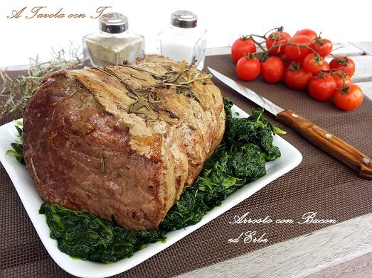 Arrosto con bacon ed erbe aromatiche