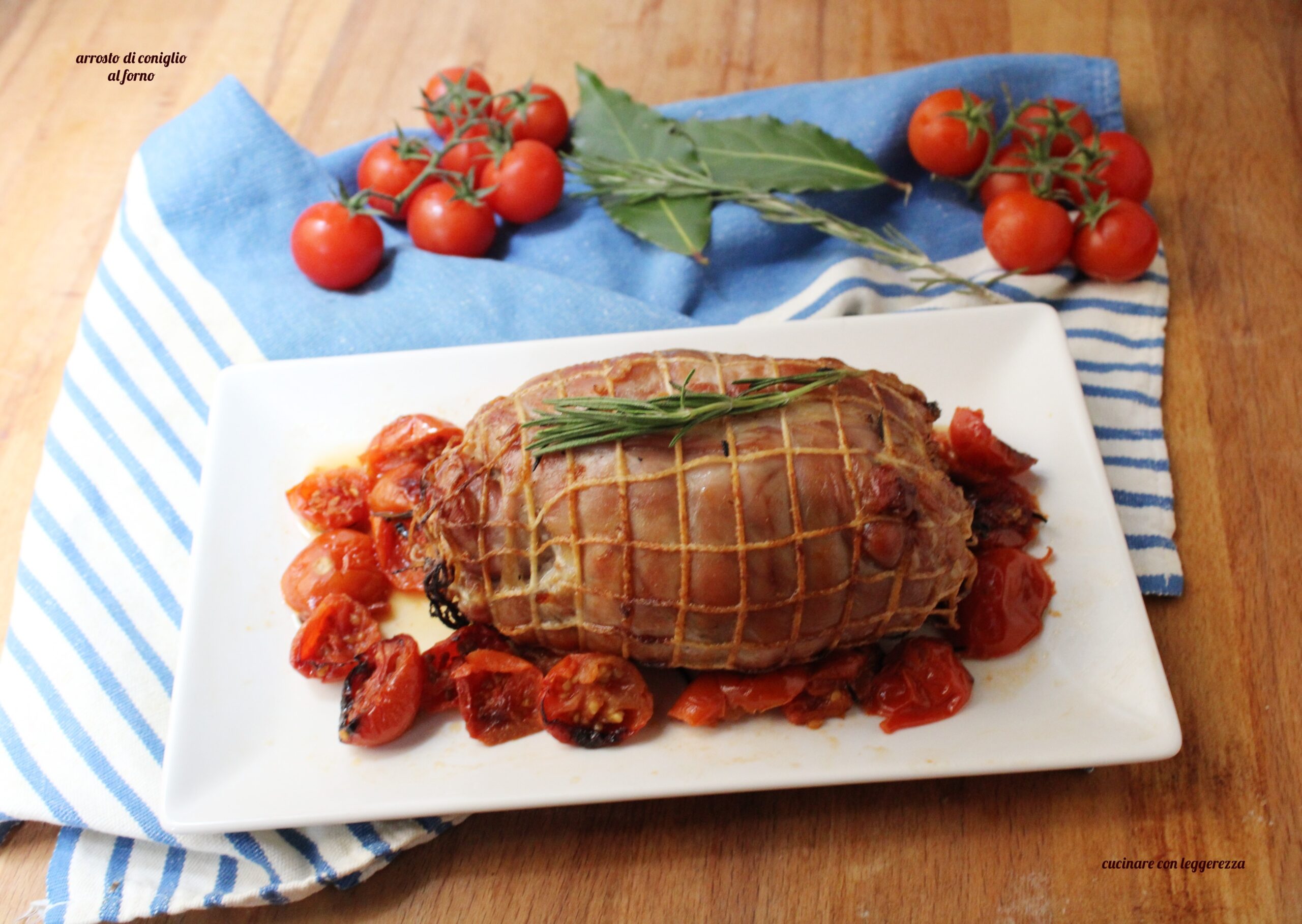 Arrosto di coniglio al forno