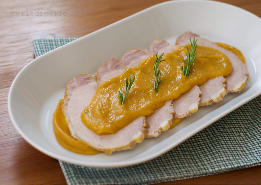 Arrosto di lonza di maiale alla zucca