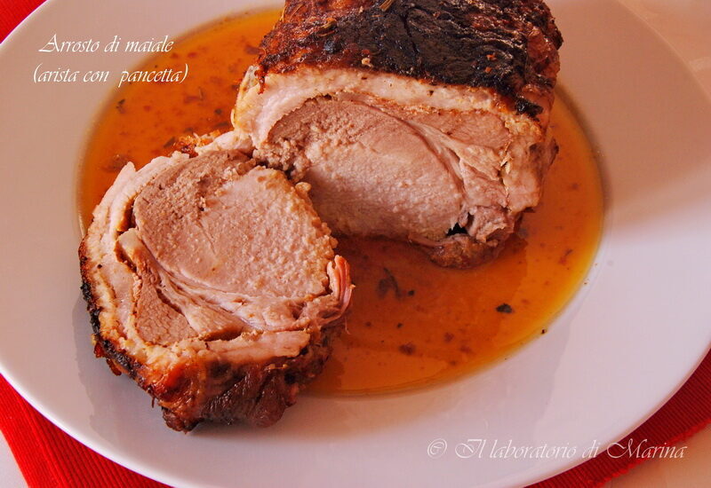 Arrosto di maiale (arista con pancetta)
