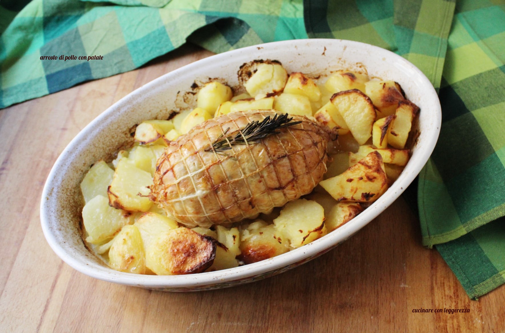 Arrosto di pollo con patate