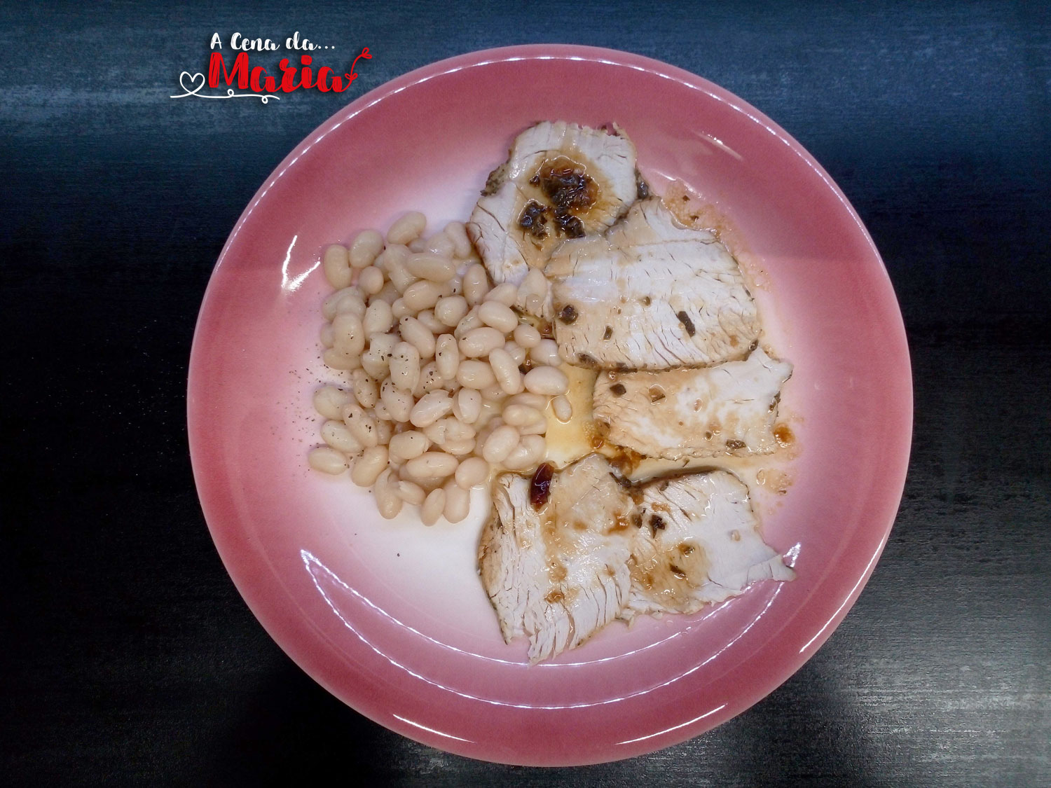 Arrosto di tacchino con fagioli
