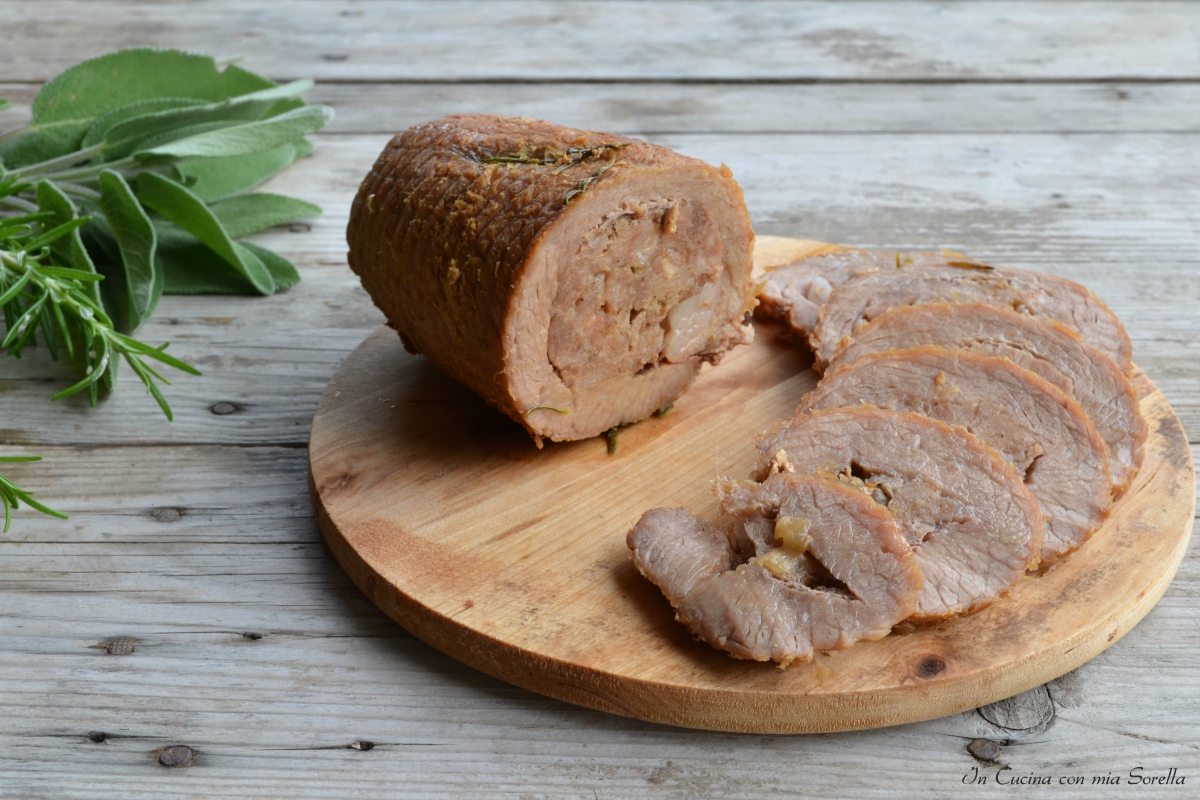 Arrosto di vitello ripieno alle erbe