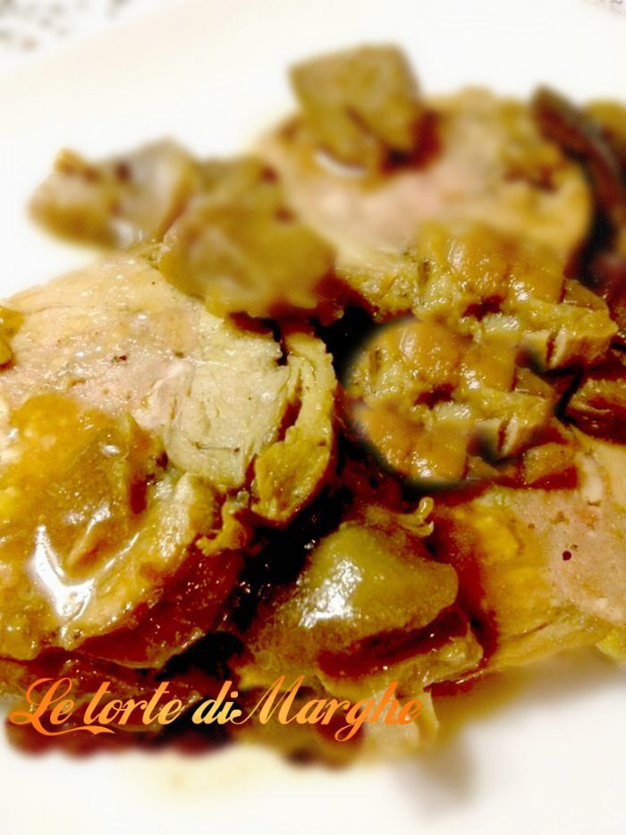 Arrosto ripieno di castagne prugne e pinoli