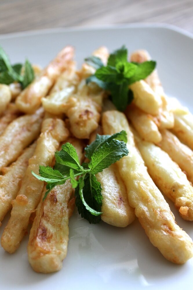 Asparagi bianchi fritti