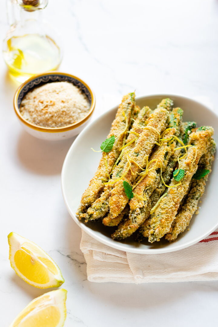 Asparagi impanati al forno