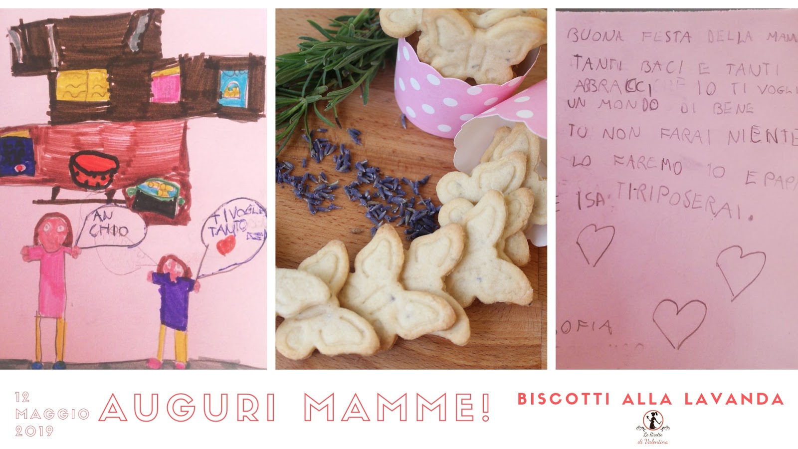 Auguri a tutte le mamme! farfalle dolci alla lavanda