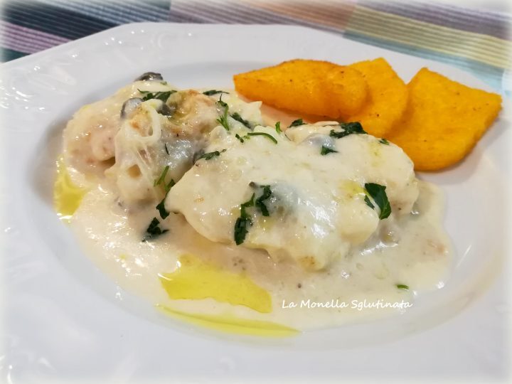Baccalà al latte con polenta fritta