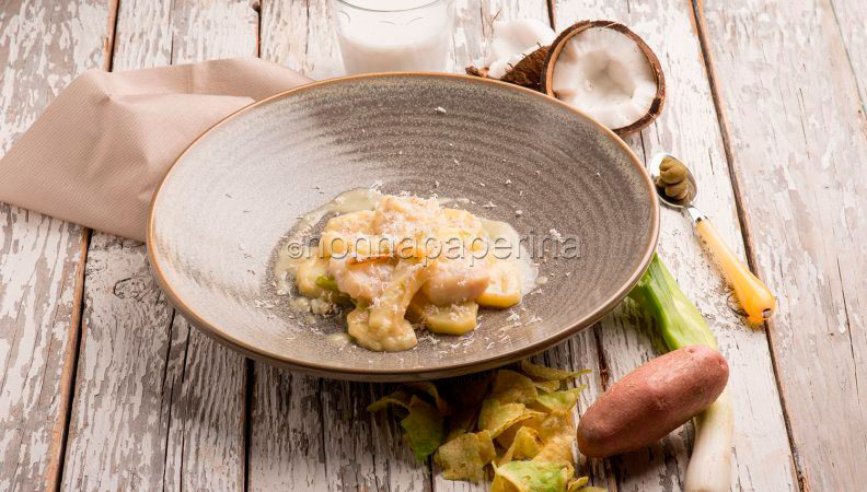 Baccalà al latte di cocco e patate senza lattosio e gluten free