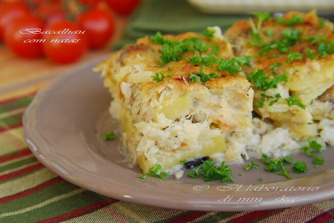 Baccala alla protoghese (bacalhau com natas)