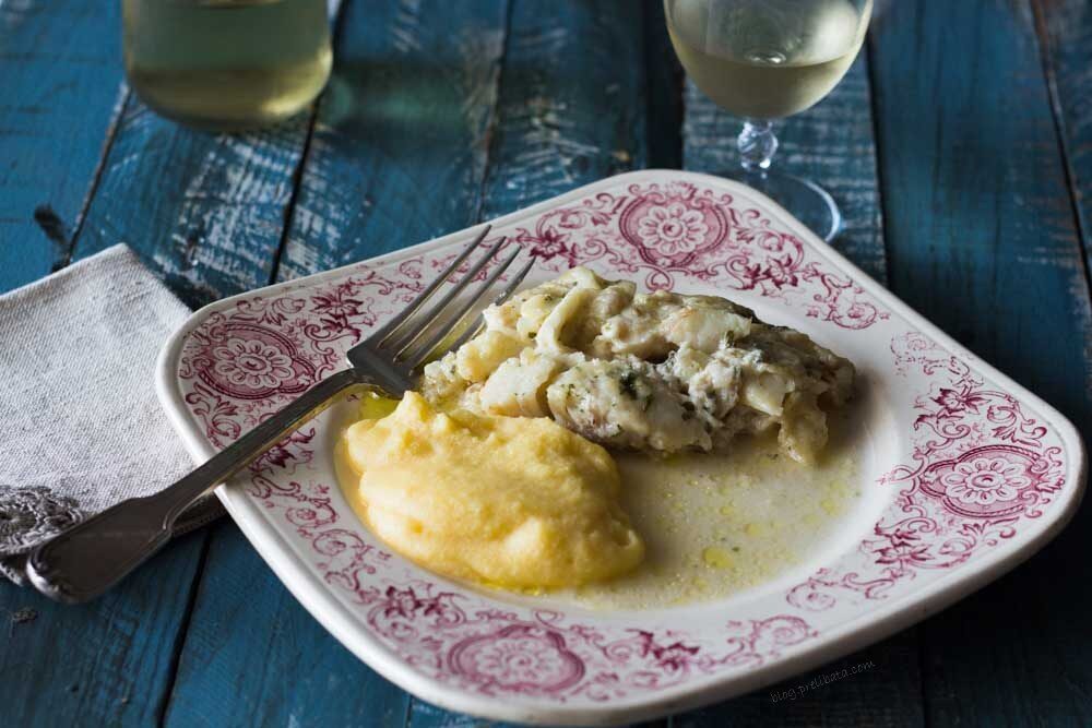Baccalà alla vicentina senza baccalà
