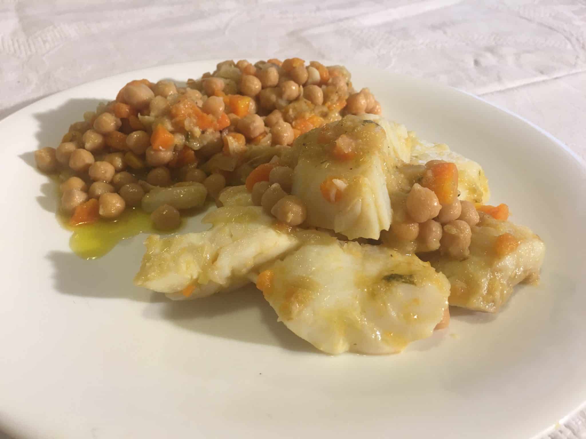 Baccalà con i ceci, piatto sano, nutriente completo e sostanzioso