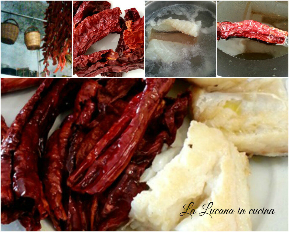 Baccalà con peperoni cruschi lucani igp