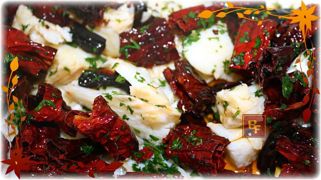 Baccalà con peperoni cruschi