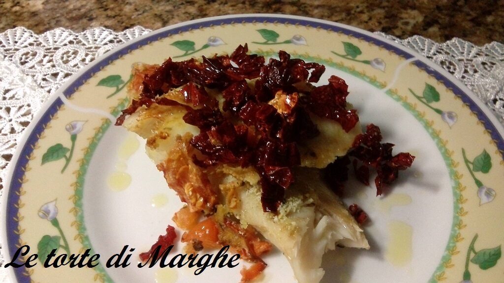 Baccalà con peperoni secchi tipico lucano
