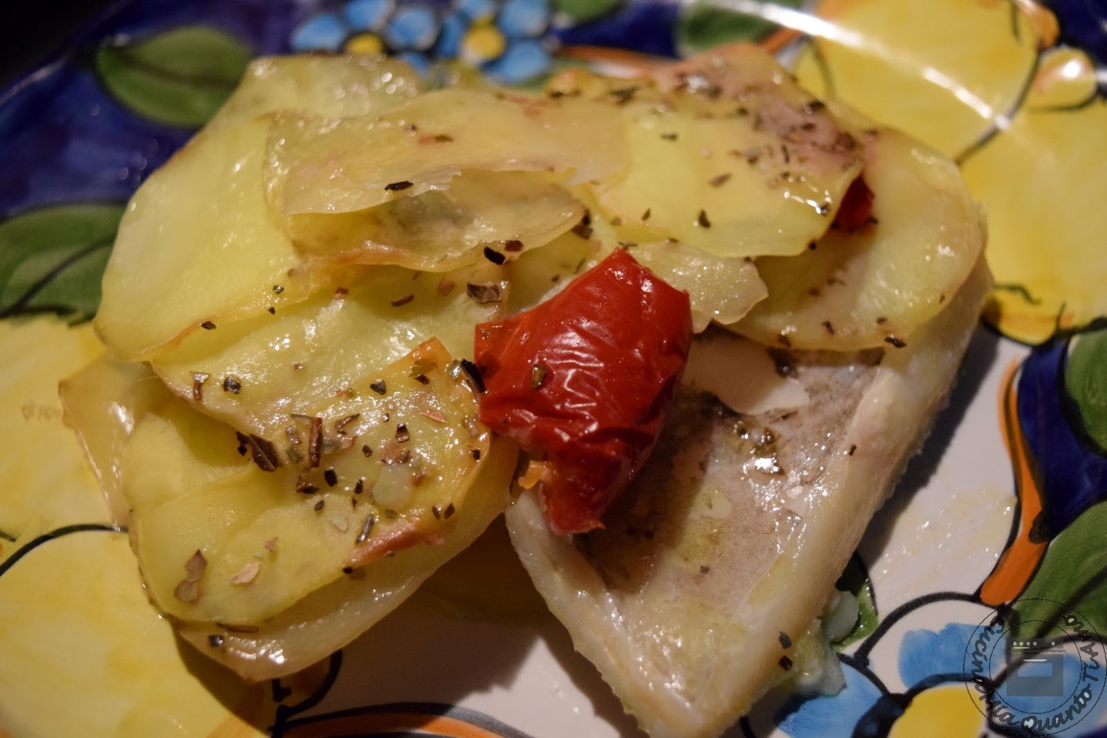 Baccalà e patate al forno