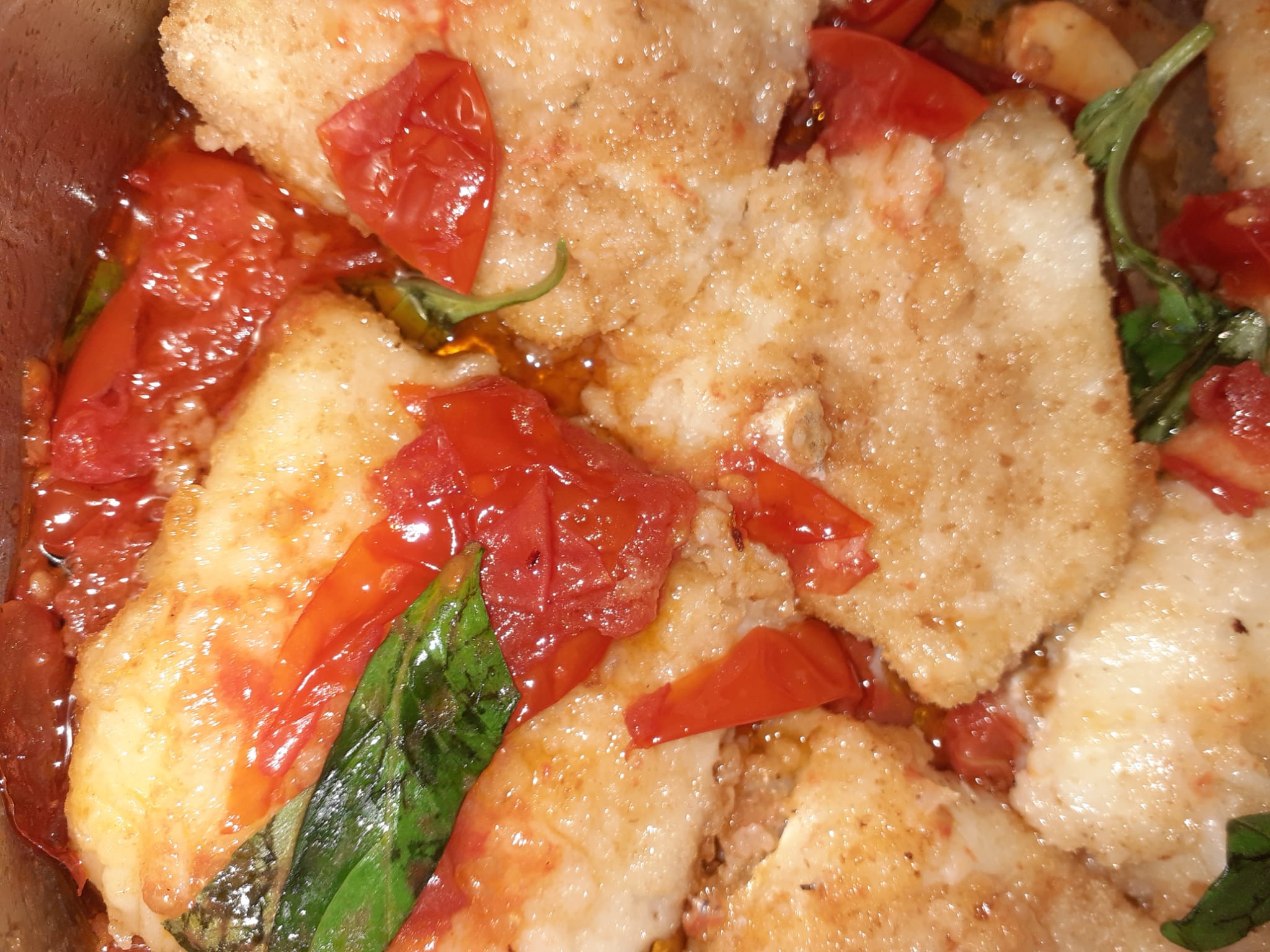 Baccalà fritto al pomodoro