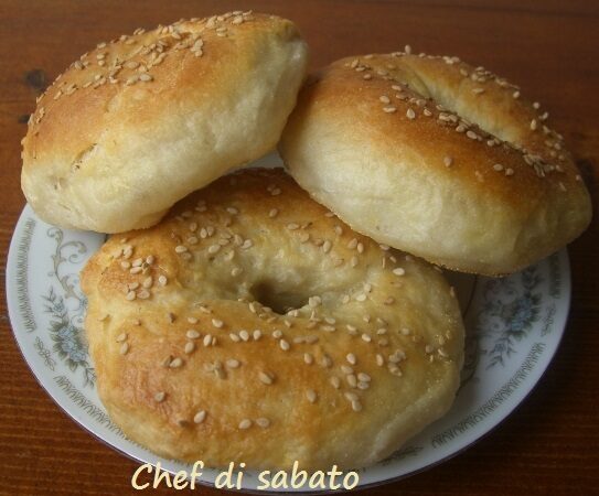 Bagels con lievito naturale