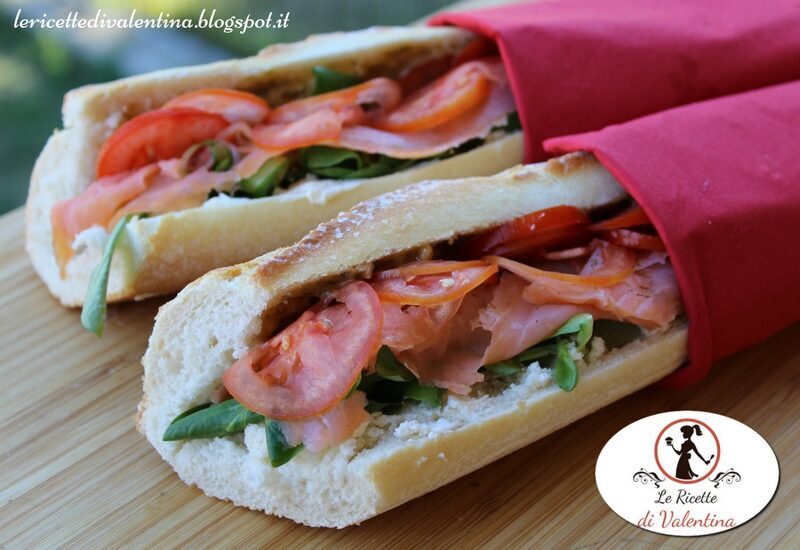 Baguette al salmone, un panino che è un pasto completo!