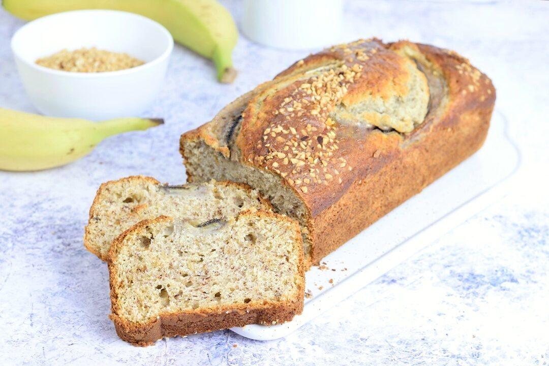Banana bread con nocciole