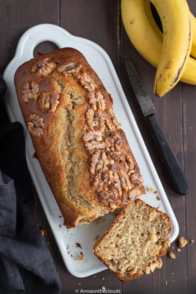 Banana bread con noci: ricetta senza burro