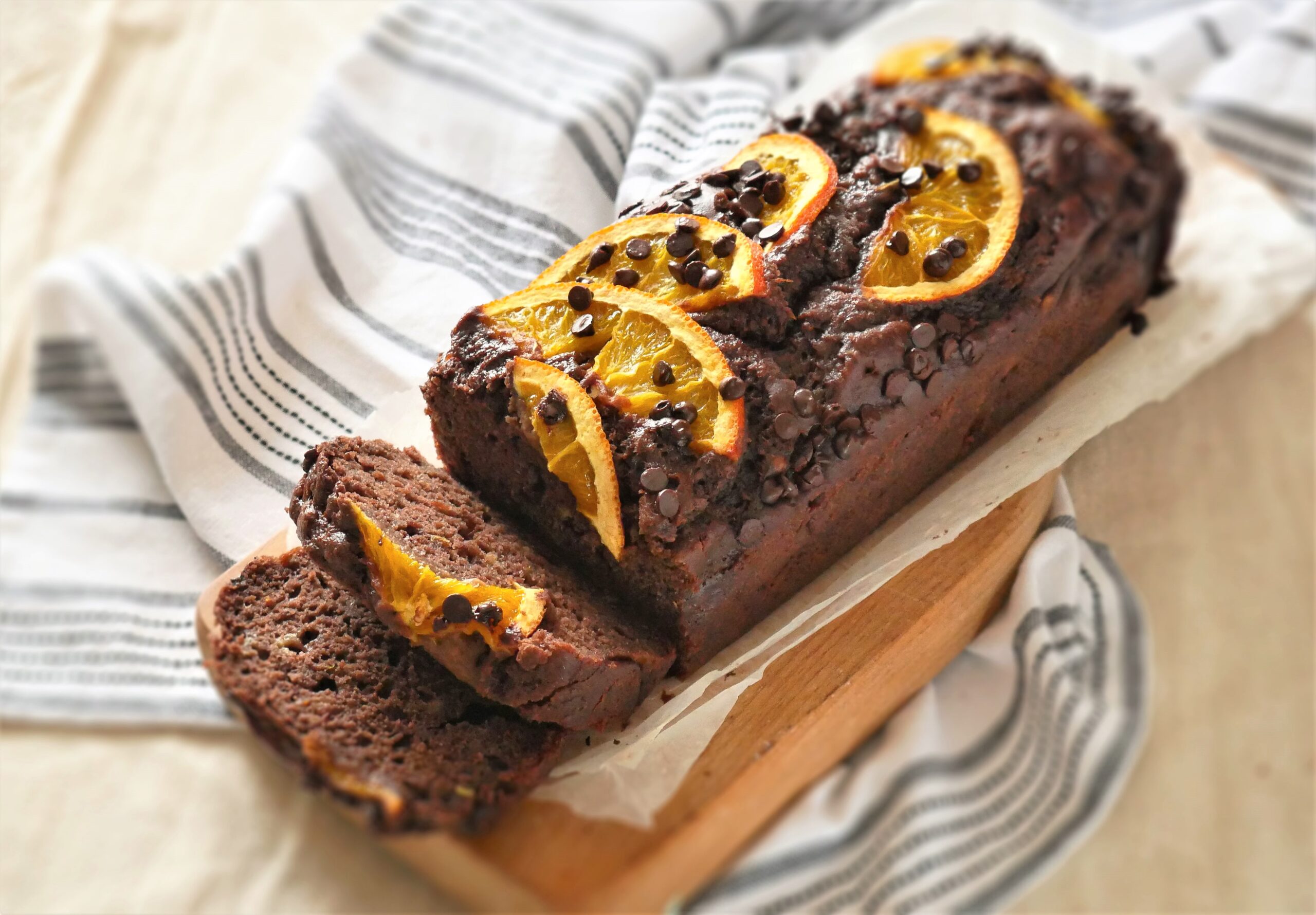 Banana bread con yogurt e arance