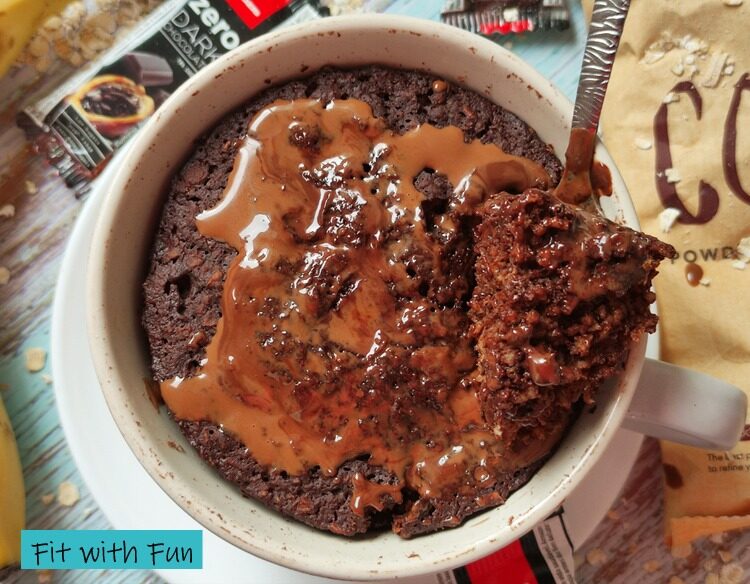 Banana bread in tazza 4 ingredienti proteico senza zucchero