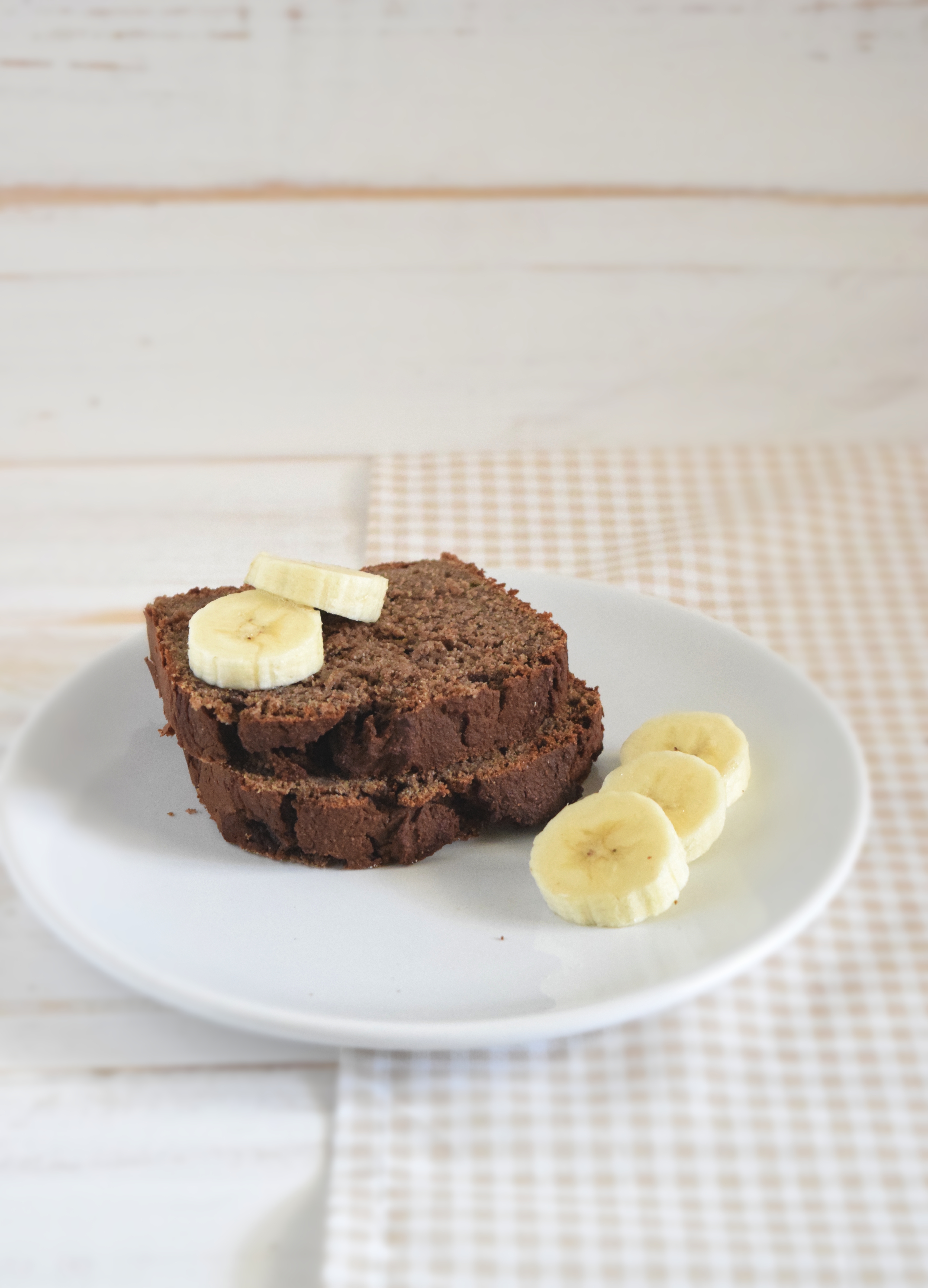 Banana bread proteico, con farina di quinoa e miglio