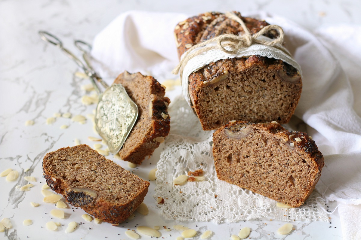Banana bread vegan senza saccarosio
