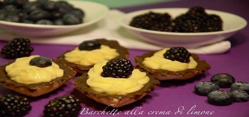 Barchette alla crema di limone