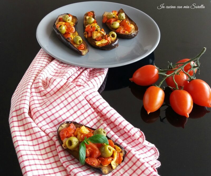 Barchette di melanzane al forno – ricetta contorno sfizioso