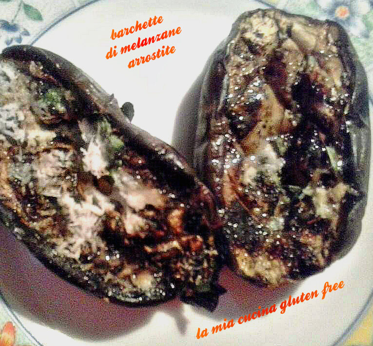 Barchette di melanzane arrostite