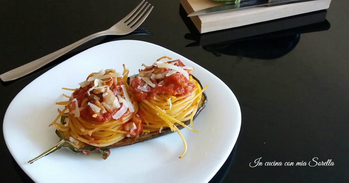 Barchette di pasta al forno alla norma light
