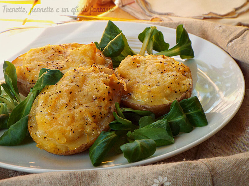 Barchette di patate e zucca filanti