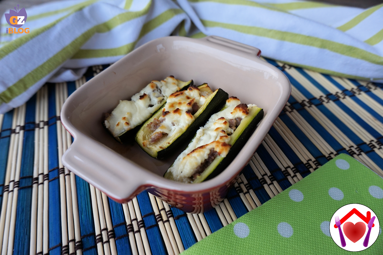 Barchette di zucchine al forno