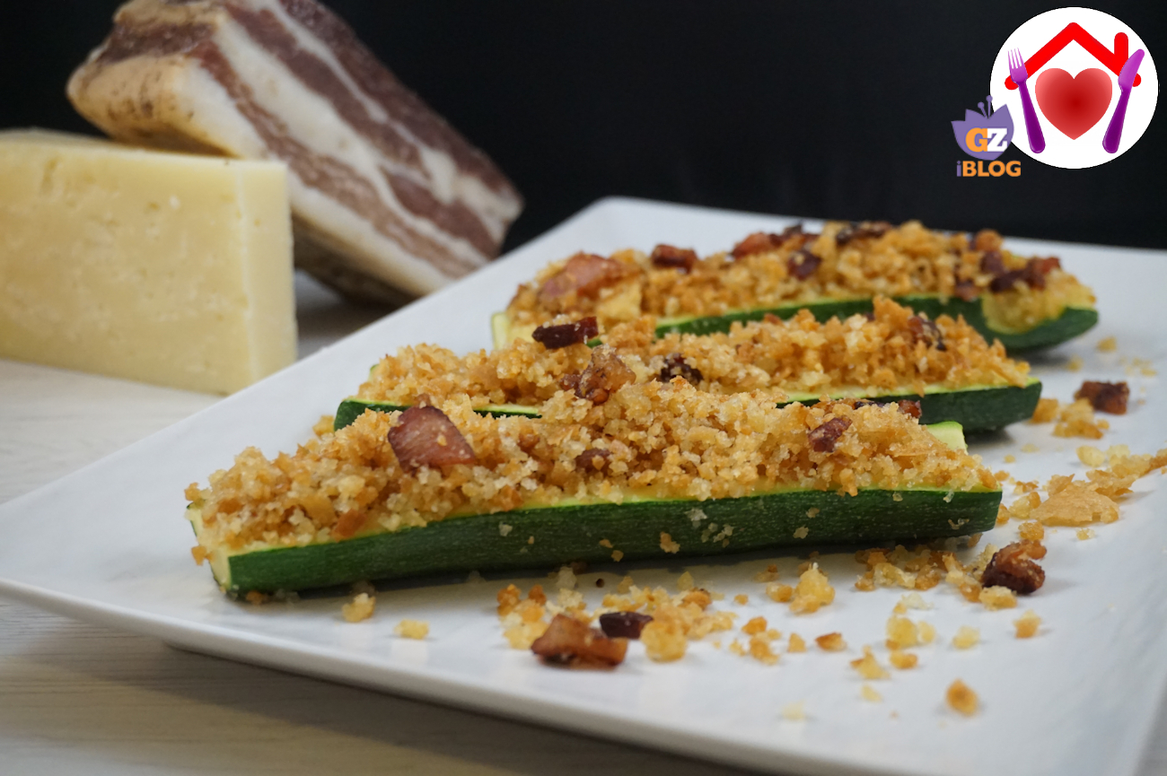 Barchette di zucchine croccanti