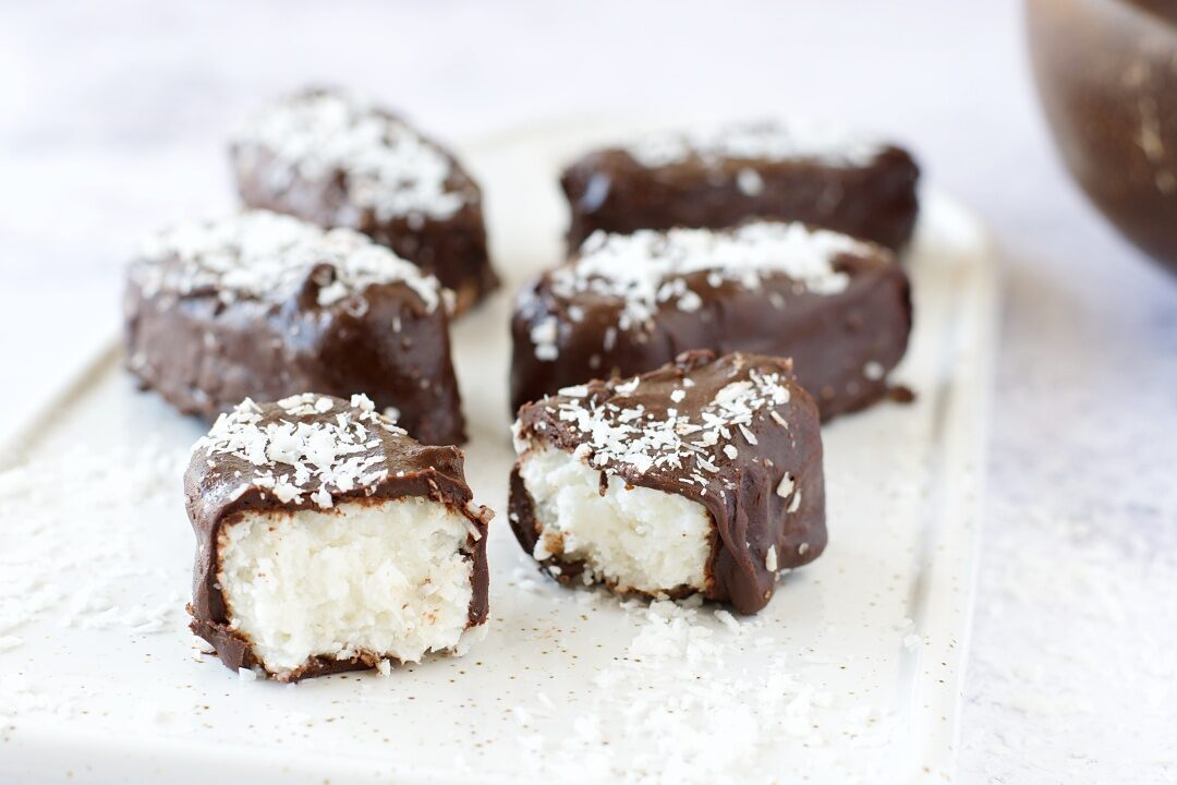 Barrette Cocco e Cioccolato Light (con yogurt greco, senza zucchero)