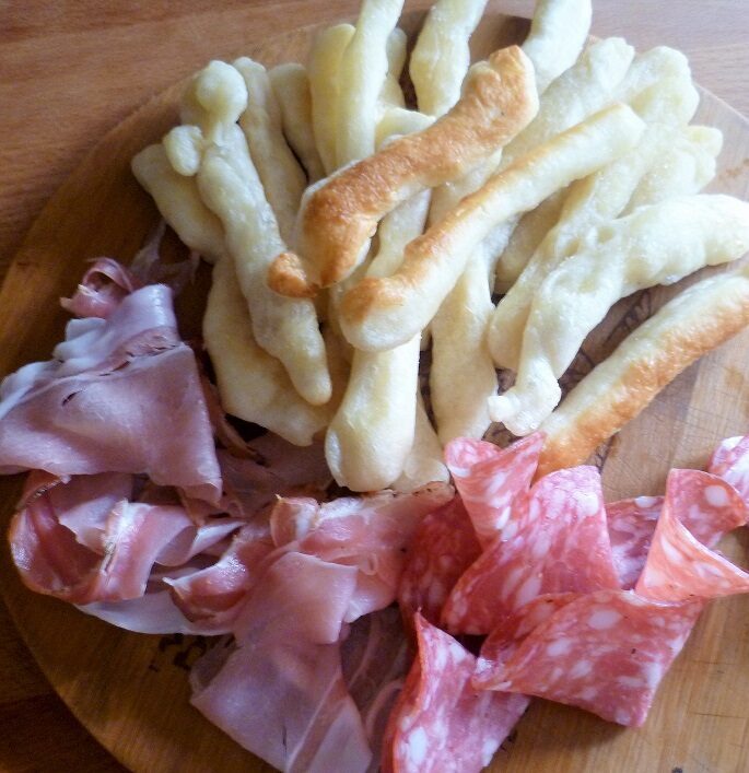 Bastoncini di pane fritto