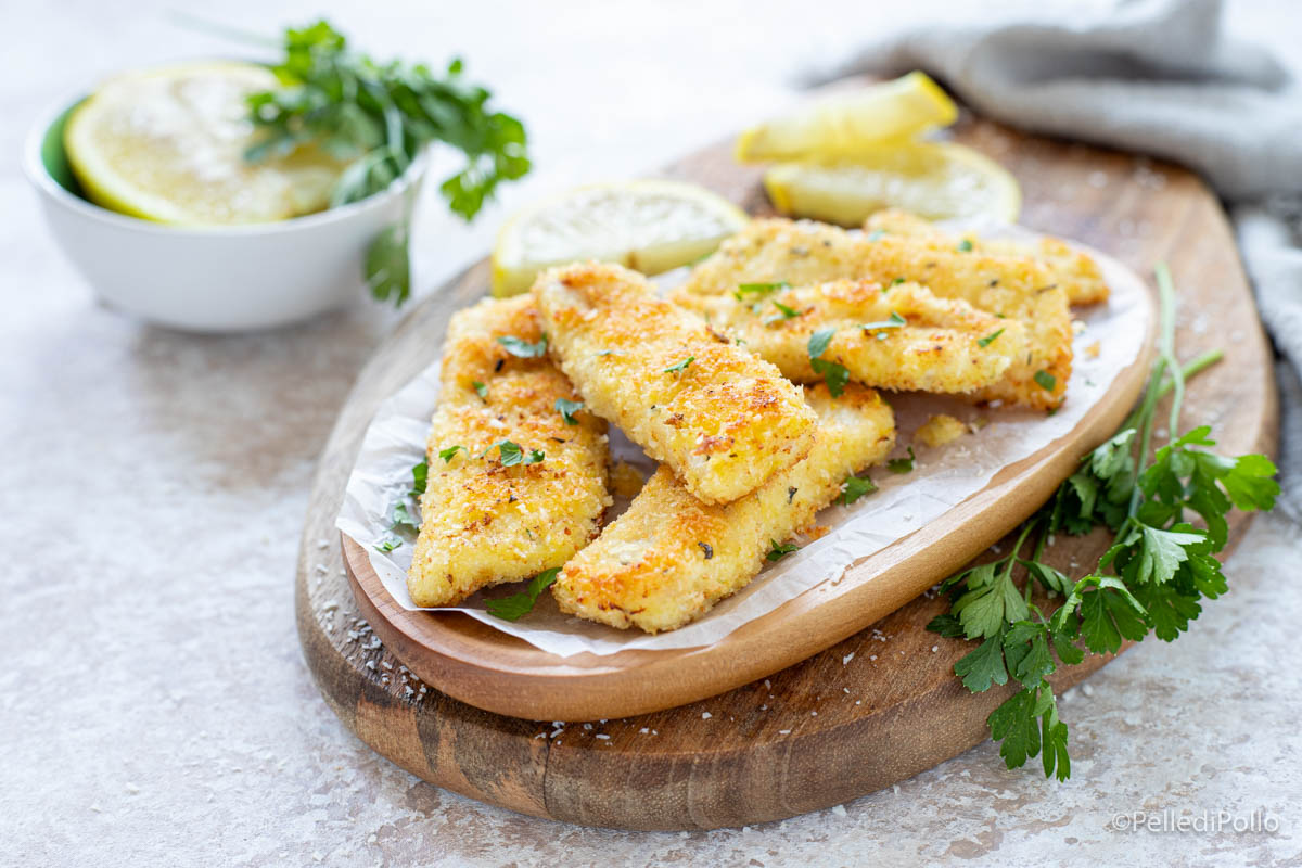 Bastoncini di pollo al cocco