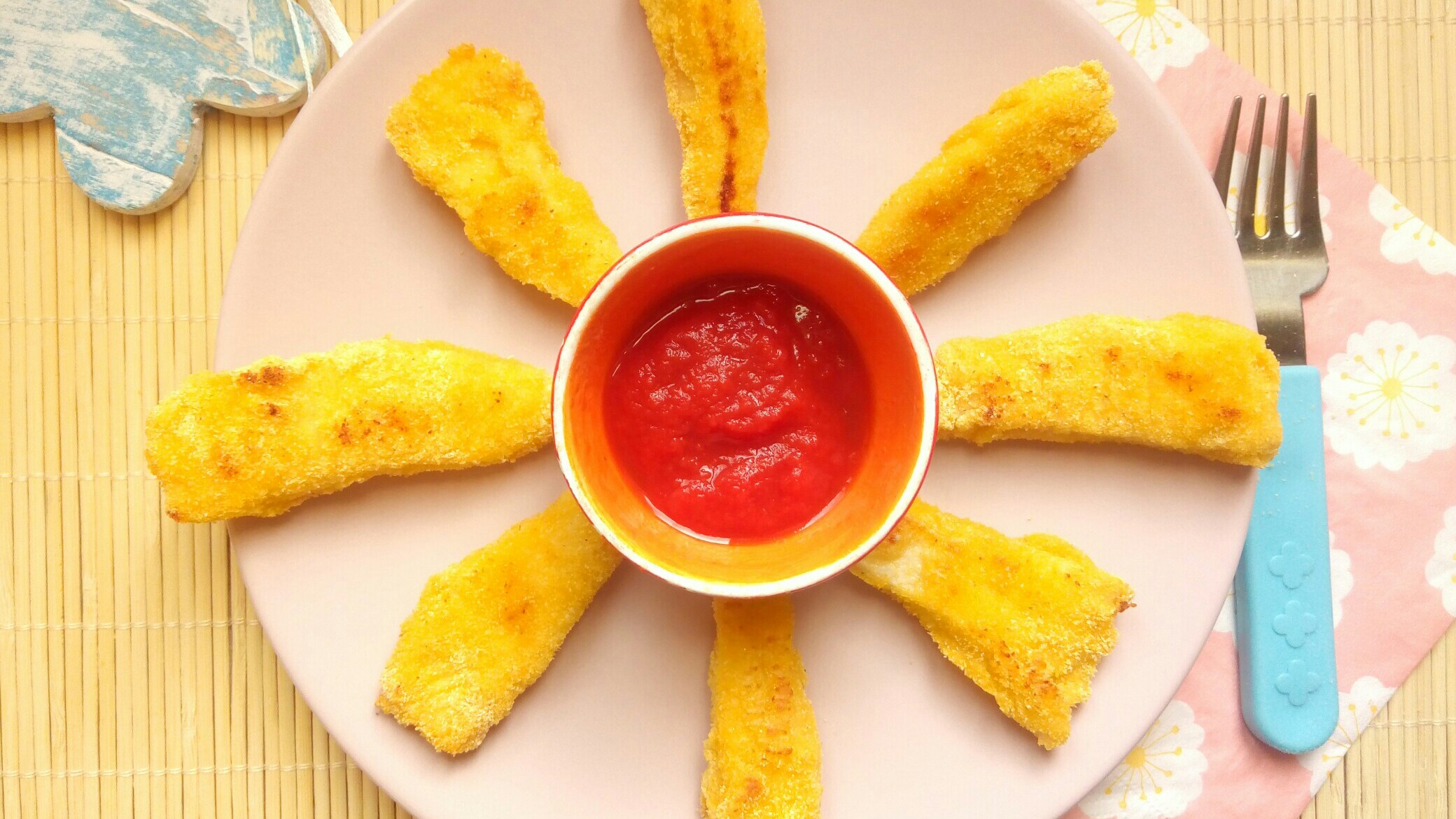 Bastoncini di pollo croccanti allo yogurt