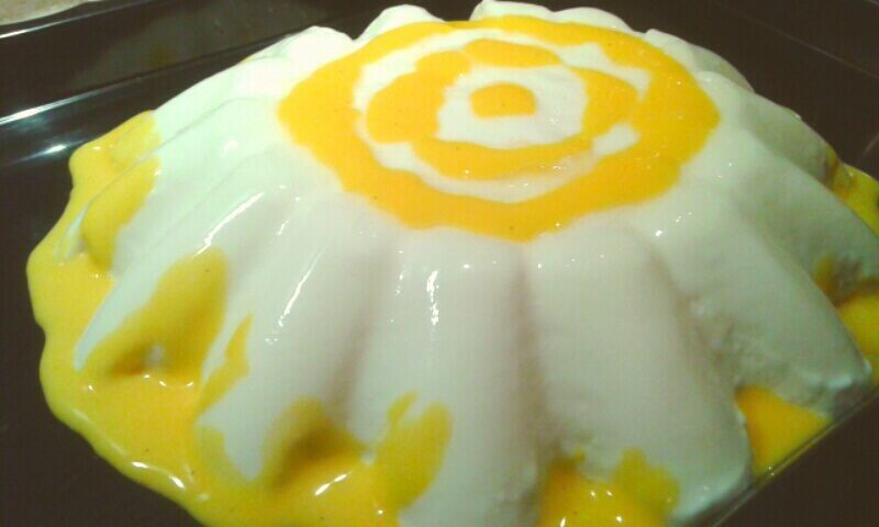 Bavarese allo yogurt con crema inglese